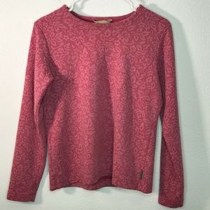 Woolrich Women's Textured Floral Long Sleeve Crew